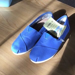 Blue Toms loafers
